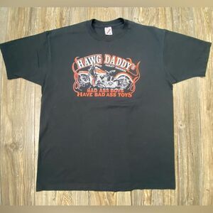 Vintage Harley Davidson T Shirt Sz XL 80's Hawg Daddy Denver Colorado Black